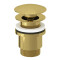 Донный клапан, Kludi, для раковин, 1 1/4", цвет-золото брашированное