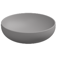 Раковина накладная 45 см GSG Ceramic Design Easy EALAVRO45038, Fumo Matt