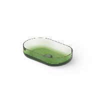 DEA DESIGN Washbasins Раковина настольная 55x34xh12 см, материал: Glasstech прозрачная смола, цвет: Emerald R3