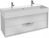 EB1669-J5-J5  VIVIENNE Тумба для раковины 120 см, к. белый блестящий, ф. белый блестящий