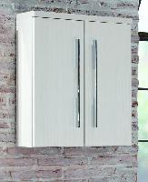 Puris Slim Line, верхний шкаф 600 мм, 2 двери, цвет лак карбон глянец