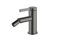 AQG Urban Flow, однорычажный смеситель для биде без донного клапана, цвет оружейная сталь (PVD)