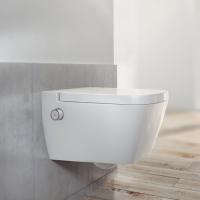 TECEone Унитаз-биде подвесной 540х358х350 мм, комплект крепежей и компл подкл к водоснабжению, цвет белый