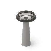 DEA DESIGN Washbasins Раковина напольная 54,5x54,5xh90 см, материал: Glasstech прозрачная смола, цвет: Smoky Black R4