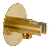 Держатель ручного душа с подключением шланга Remer 337XBG, золото брашированное