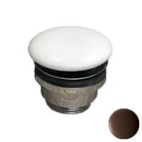 Донный клапан универсальный 1”1/4 с керамической крышкой GSG Ceramic Design PILTONUNIAR035, Cacao Matt