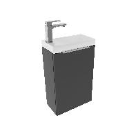 Тумба под раковину/столешницу Монови Слим, Антрацит 40