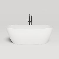 LOFO by Salini Ванна отдельностоящая 1700х800хh610 мм, донный клапан, сифон,  слив-перелив, мат-л: Solid Surface, цвет: белый матов (С нашего склада!)