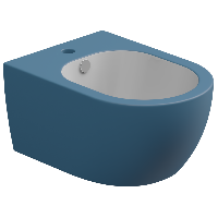 Биде подвесное биколор GSG Ceramic Design Like LKBISOBI000/027, White/Denim Matt