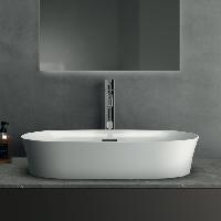 Ideal Standard Ipalyss Раковина 600х380хh120 мм, накладная, овальная, без отв. под смес., с крепежом, шаблоном, покрытие: Diamatec® цвет: белый глянец