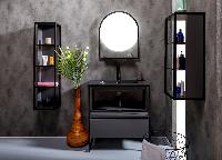 Тумба под консоль LOFT 80 Антрацит, 1 полка