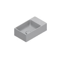 Catalano PREMIUM Раковина 40x23, без отв. под смеситель, покрытие Cataglaze+, цвет Cemento Satinato