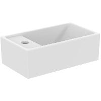 Ideal Standard i.life S Раковина 370х210xh120 мм, подвесная, с отв. под смес. слева, без перелива, без крепежа, цвет: белый матовый