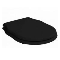 Artceram HERMITAGE Сиденье для унитаза с микролифтом цвет черный,  шарниры золото (НЕ производится)
