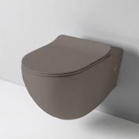 Artceram FILE 2.0 Унитаз подвесной 52х36см, безободковый, с крепежом, цвет:  tortora