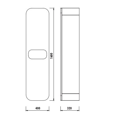 PION Боковой шкаф (Дуб) PN2160.02.BDM 