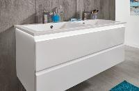 Puris Ace, тумба под дв. раковину из минерального литья 1200 мм, цвет белый высокоглянцевый