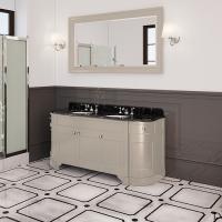 Devon Rose 50 Раковина (520х410 мм) со сливом-переливом, врезная снизу под столешницу, без отверстия под смеситель, цвет: белый