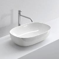 MILLDUE  Раковина  DEN E60 накладная из керамики ,60,5х38,5х14,5 см, без отв для смесителя, цвет белый глянцевый