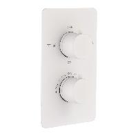 Смеситель встроенный с термостатом 3-х проходной CELL MATT WHITE