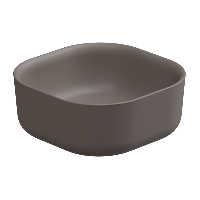 Раковина накладная 42 см GSG Ceramic Design Hit! HILAVQU42029, Tortora Matt