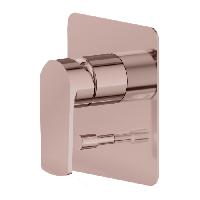 Newform Haka Внешняя часть механического смесителя для душа на 2 источника с автоматическим переключателем, цвет: PVD brushed copper bronze