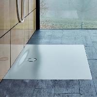 BETTE Floor Side Душевой поддон квадратный 100х100хh6,5см, D 90 мм, цвет белый