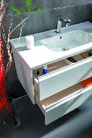 Тумба CAPOLDA 100 белая + ручка белая