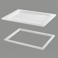 BETTEUltra Душевой поддон прямоугольный 1400х800хh35см, D90 мм, антислип,цвет белый