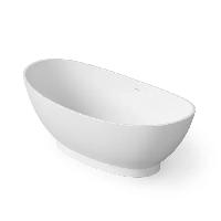 DEA DESIGN Elegant Ванна отдельностоящая 155x78xh58 см, материал: Solid Surface искуственный камень, цвет: White №18