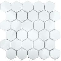 Кер. мозаика Hexagon small White Glossy (MT32000/IDL1001) 265х278х6