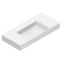 Catalano PREMIUM Раковина 100x47 чаша в центре, без отв. под смеситель, покрытие Cataglaze+, цвет белый глянцевый