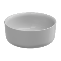 Раковина накладная 42 см GSG Ceramic Design Hit! HILAVRO42000, белый глянцевый