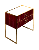 Тумба MONACO 100см  h84см  бордо глянец +  золото   под раковину моноблок