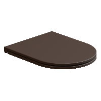 Крышка с сиденьем для подвесного унитаза с микролифтом GSG Ceramic Design Like LKCOPRSLTICR035, Cacao Matt