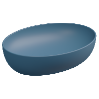 Раковина накладная 55x42 см GSG Ceramic Design Easy EALAVOV55027, Denim Matt