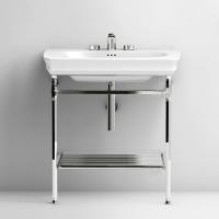 Artceram CIVITAS Структура металлическая Quadra для раковины 68 см, полка сетка, цвет хром