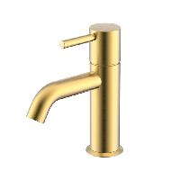 NEMO NM-2311BG Смеситель для раковины с донным клапаном BRUSH GOLD