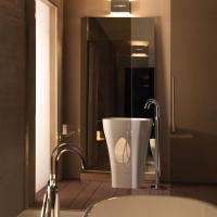 KERASAN Aquatech раковина отдельностоящая 60см, с креплением и сифоном, цвет белый (СПЕЦцена со склада!)