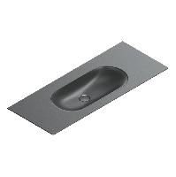 Catalano SFERA Раковина консоль 125x50, без отв. под смеситель, покрытие Cataglaze+, цвет черный матовый