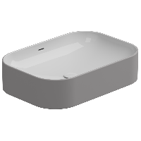 Раковина накладная биколор 60x42 см GSG Ceramic Design Easy EALAVTP60BI000/038, White/Fumo Matt