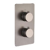 Смеситель встроенный с термостатом 2-х проходной CELL GUN METAL