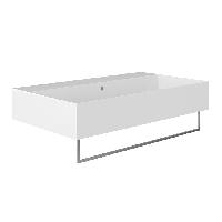 Alice Spy Раковина 81x46хВ13,5, накладная/подвесная, без отверстия под смеситель, белый глянцевый