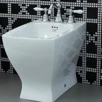 Artceram JAZZ биде напольное 54*36см с 3 отв под смеситель с креплением, цвет белый