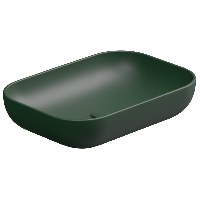 Раковина накладная 60x42 см GSG Ceramic Design Easy EALAVRE60036, Smeraldo Matt