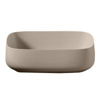 Artceram COGNAC Раковина накладная, Quadro 56x41хh15,5см, без отв под смеситель, без перелива, цвет: matera