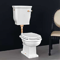 Artceram HERMITAGE Унитаз приставной слив в стену, 36х55, с крепежом в комплекте, цвет белый