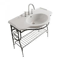 GLOBO Paestum Раковина подвесная/на мебель 110*60см с 1 отв. под смеситель, с комплектом креплений, цвет: белый