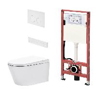 TECEspring Комплект: подвесной УНИТАЗ-БИДЕ + модуль TECEspring с панелью смыва хром (NEW 2026) (замена S955799)