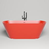 Salini MONA Ванна отдельностоящая 1700×720×585мм, донный клапан "Up&Down", сифон,  слив-перелив, мат-л: S-Sense, глянец, RAL2005. Фурнитура: RAL2005